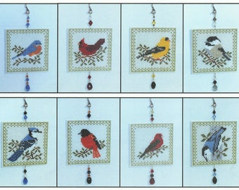 Birds of the Air - Full set - 8 Counted Cross Stitch Charts - PDF Instant Download