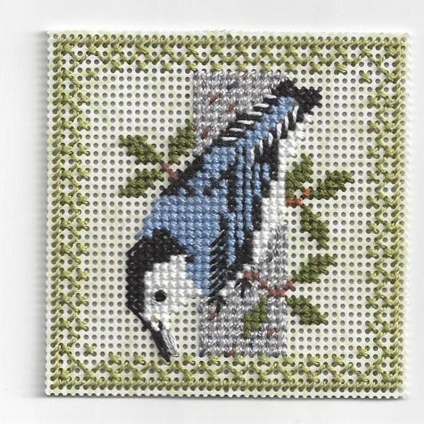 Birds of the Air -Nuthatch- Counted Cross Stitch Chart - PDF Instant Download