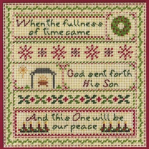 Amostra de Natal - Gráfico de ponto cruz contado - Download instantâneo de PDF