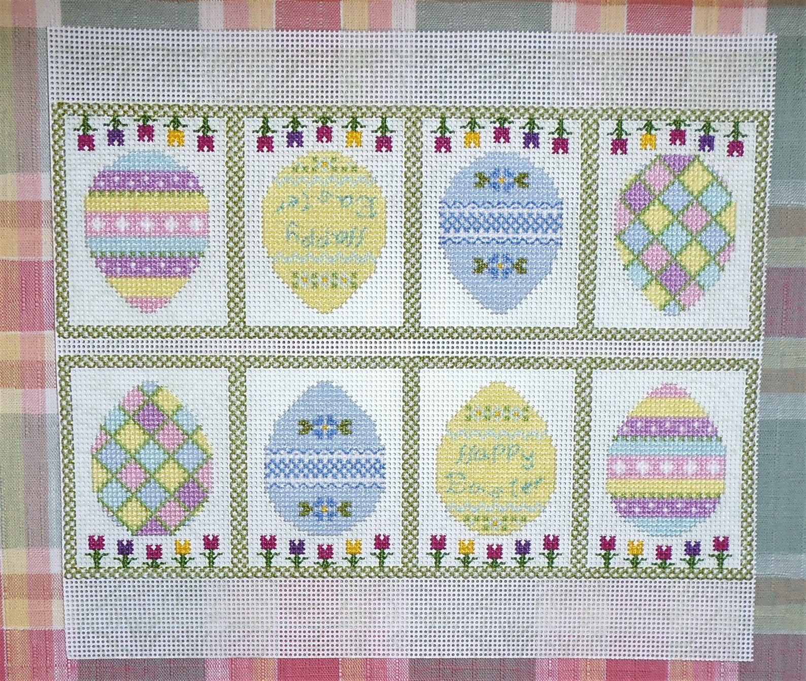 Easter Eggs Counted Cross Stitch Chart PDF Instant Etsy