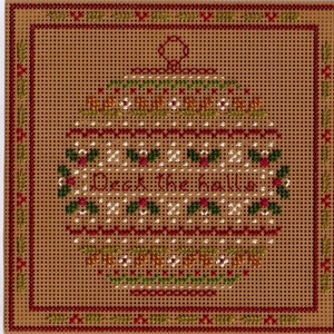 Christmas Ball - Deck the Halls- Counted Cross Stitch Chart - PDF Instant Download