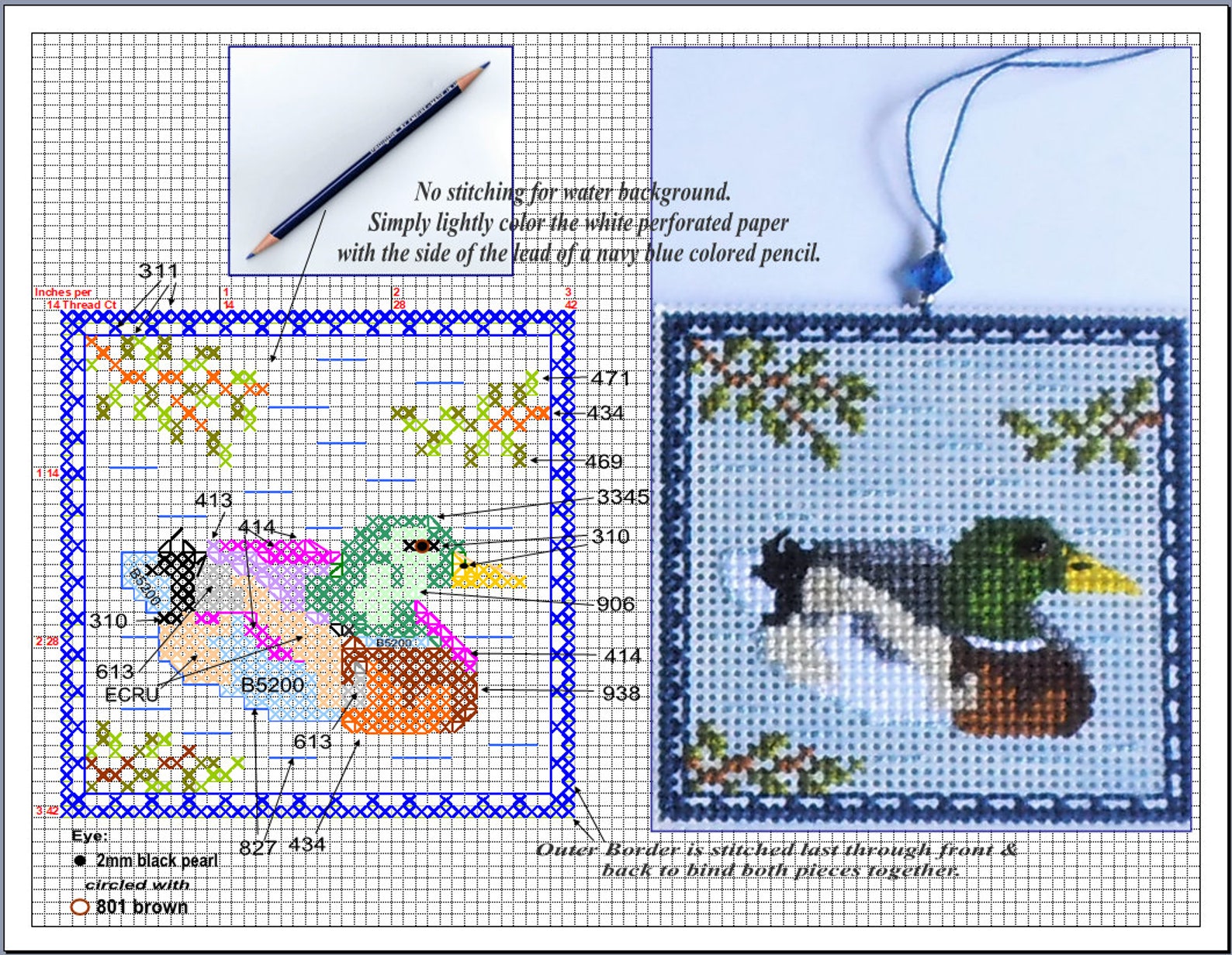 Aquatic Birds - Full Set - 8 Counted Cross Stitch Charts - PDF Instant ...