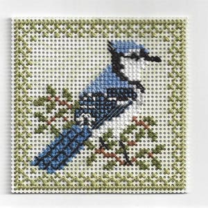 Birds of the Air -Blue Jay- Counted Cross Stitch Chart - PDF Instant Download