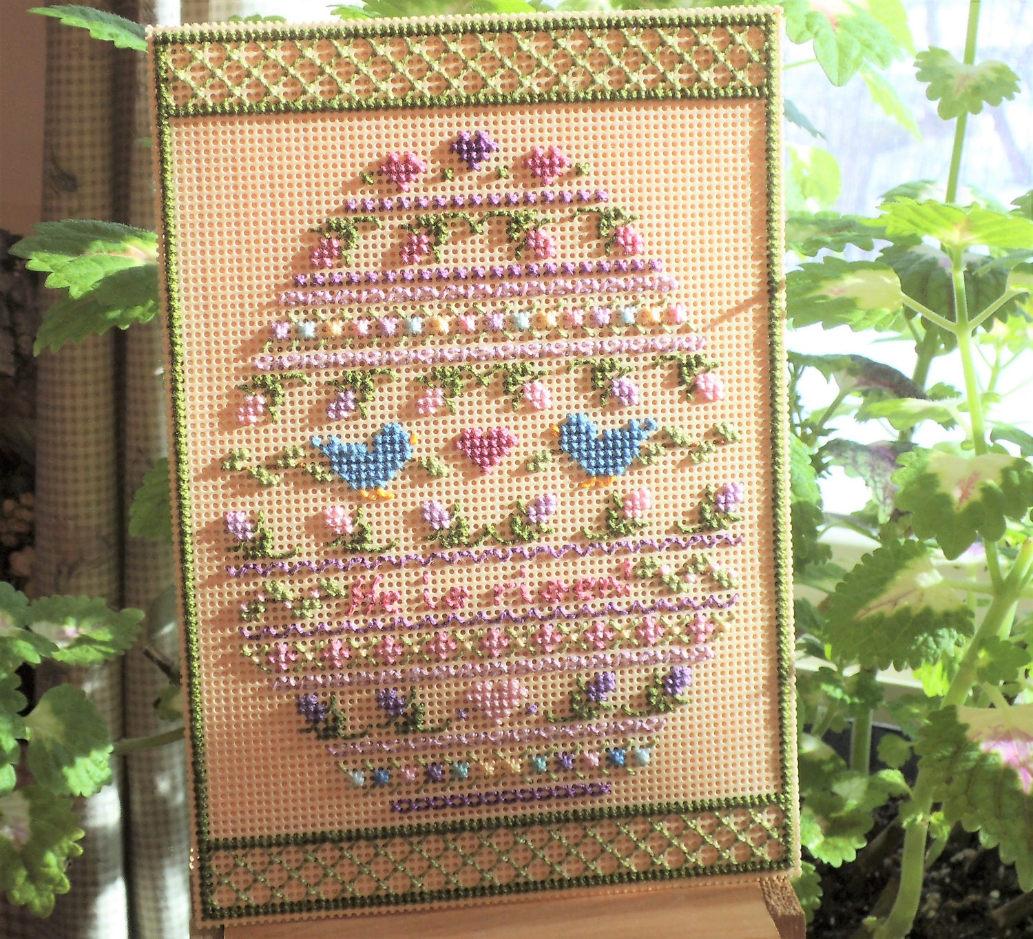 Blue Bird Easter Egg Counted Cross Stitch Chart PDF Etsy