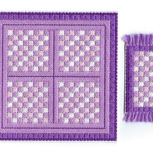 Doll House Rugs Patterns - two patterns - Counted Cross Stitch Charts - PDF Instant Download