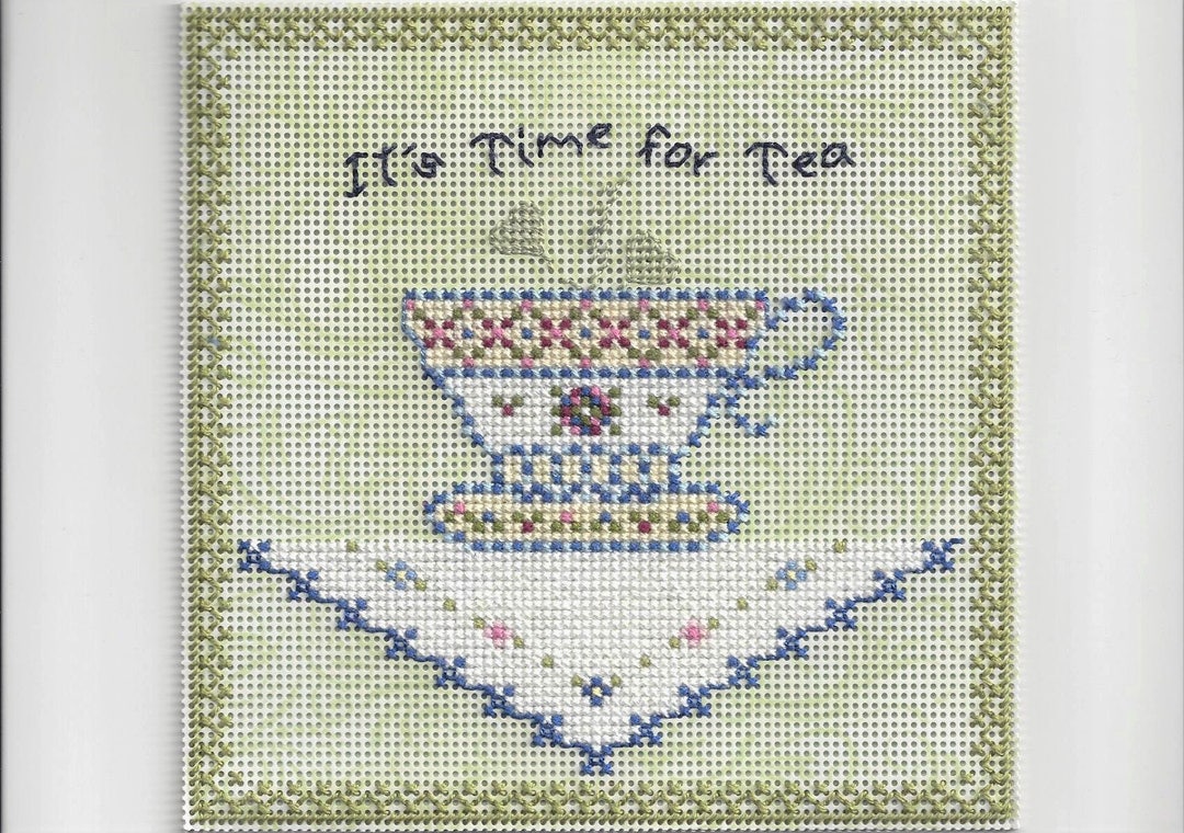 It's Time for Tea - Counted Cross Stitch Chart - PDF Instant Download ...