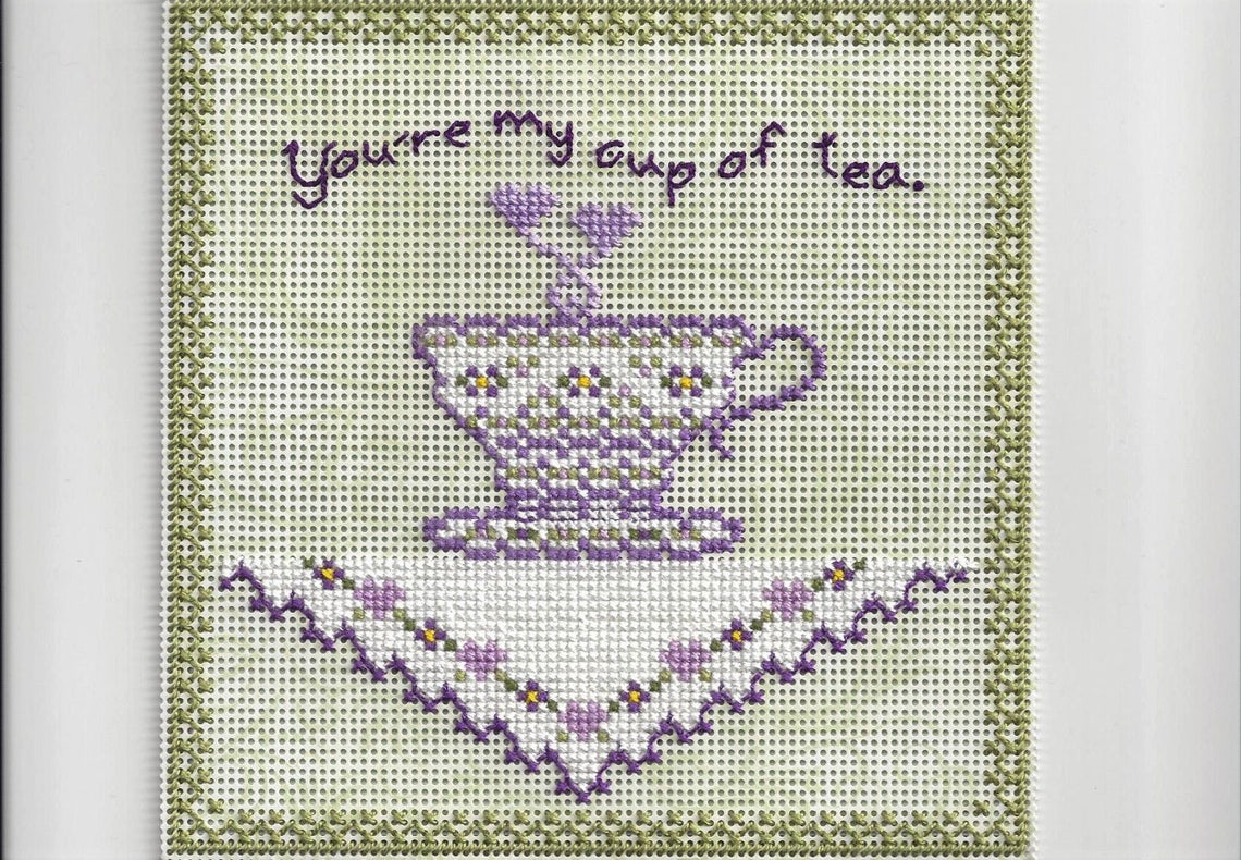 It's Time for Tea - Counted Cross Stitch Chart - PDF Instant Download ...