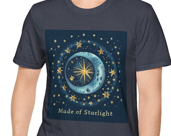 Unisex Softstyle T-Shirt, Made of Starlight Cotton Tee, Boho Hippie Shirt, Sizes XS-5XL, Men's Women's Retro Apparel Clothing