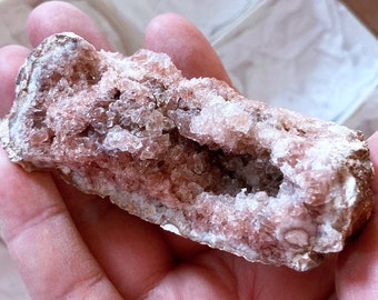 AAA Grade RARE Pink Amethyst Crystal Geode, Patagonia Argentina Pink Amethyst Gemstone Geode, Pink Crystal Geode Rock Specimen