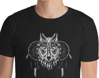 INDIAN WOLF CHIEF Tribe Native American Wolf Wild T-Shirt S M L XL