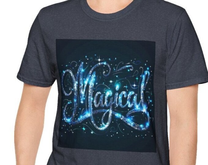 Unisex Softstyle T-Shirt, Magical Boho Cotton Tee, Boho Hippie Shirt, Sizes XS-5XL, Men's Women's Retro Apparel Clothing