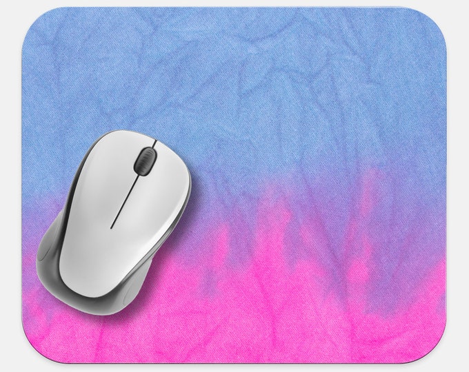 Tie Dye Mouse Pad, Hippie Mouse Pad, Computer Accessories, Tech Desk Supplies, Boho Bohemian Hippie Mouse Pad, Neoprene Non Slip Mouse Pad