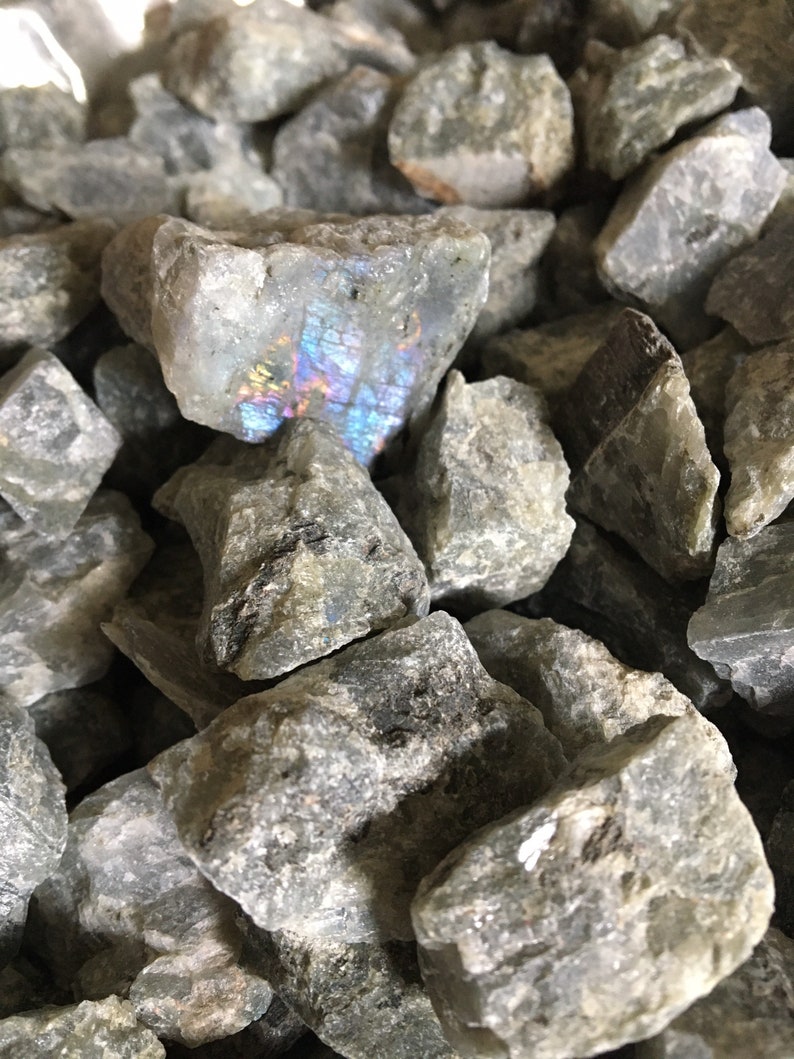 Bulk 1lb Rough Raw Flashy Labradorite Gemstones Bulk Etsy