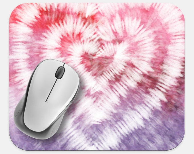 Tie Dye Mouse Pad, Hippie Mouse Pad, Computer Accessories, Tech Desk Supplies, Boho Bohemian Hippie Mouse Pad, Neoprene Non Slip Mouse Pad