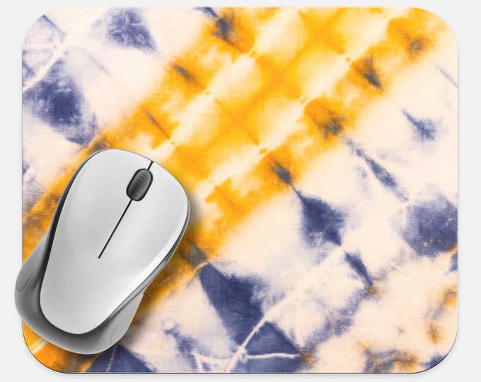 Tie Dye Mouse Pad, Hippie Mouse Pad, Computer Accessories, Tech Desk Supplies, Boho Bohemian Hippie Mouse Pad, Neoprene Non Slip Mouse Pad