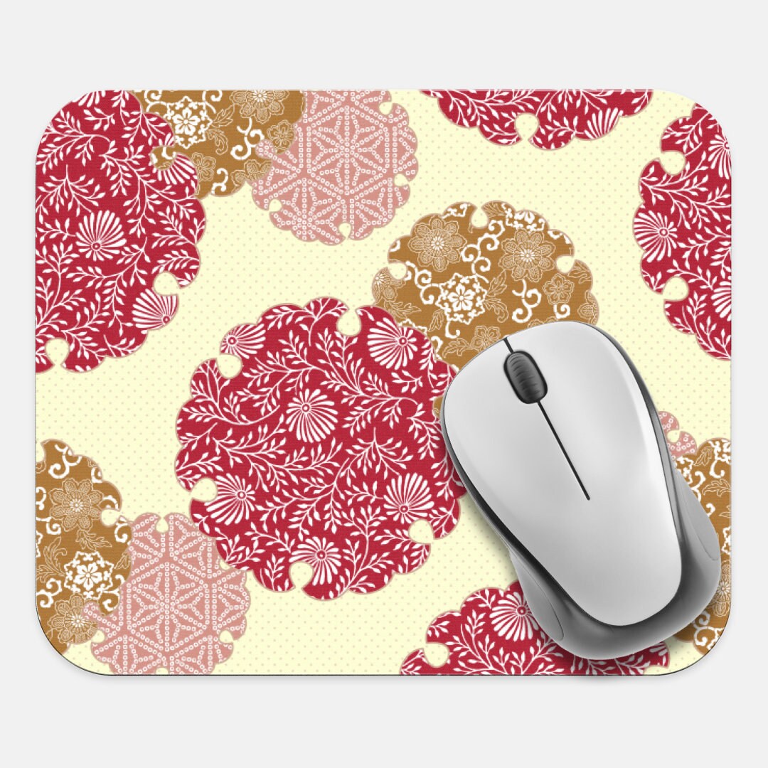 Japanese Art Mouse Pad, Asian Art Mouse Pad, Computer Accessories, Tech