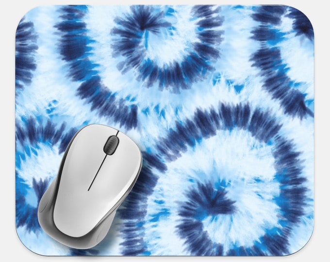 Tie Dye Mouse Pad, Hippie Mouse Pad, Computer Accessories, Tech Desk Supplies, Boho Bohemian Hippie Mouse Pad, Neoprene Non Slip Mouse Pad