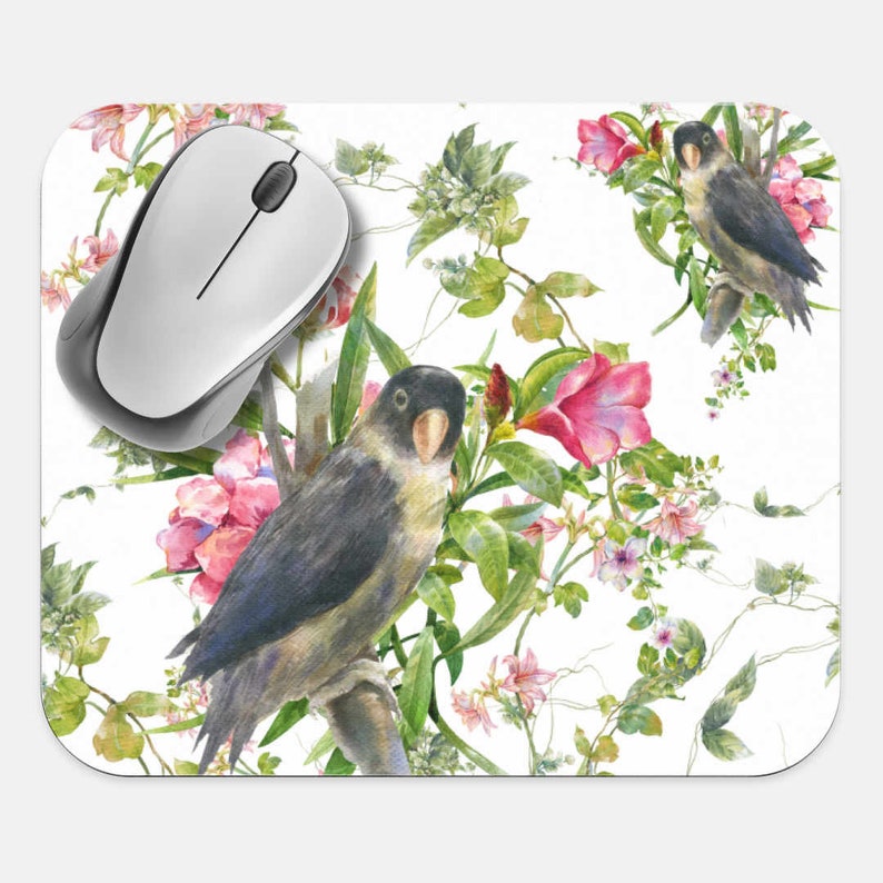 Floral Mouse Pad Flowers Mouse Pad Computer Accessories | Etsy