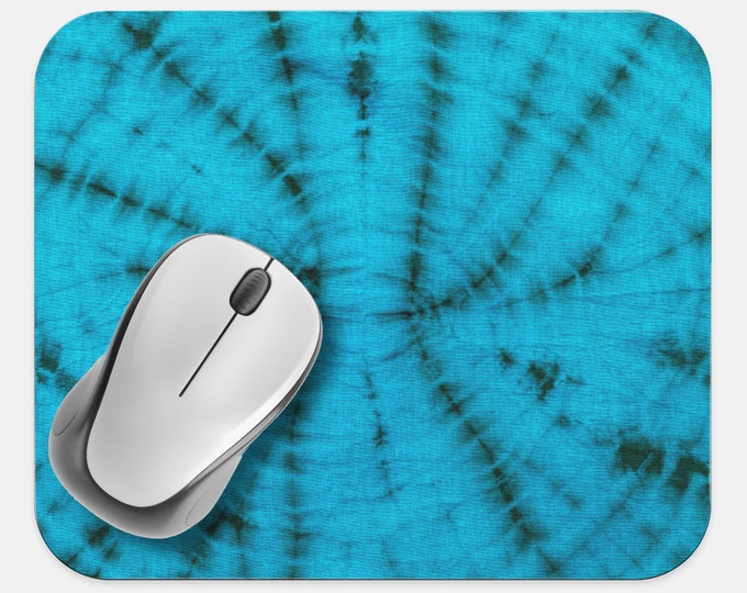 Tie Dye Mouse Pad, Hippie Mouse Pad, Computer Accessories, Tech Desk Supplies, Boho Bohemian Hippie Mouse Pad, Neoprene Non Slip Mouse Pad