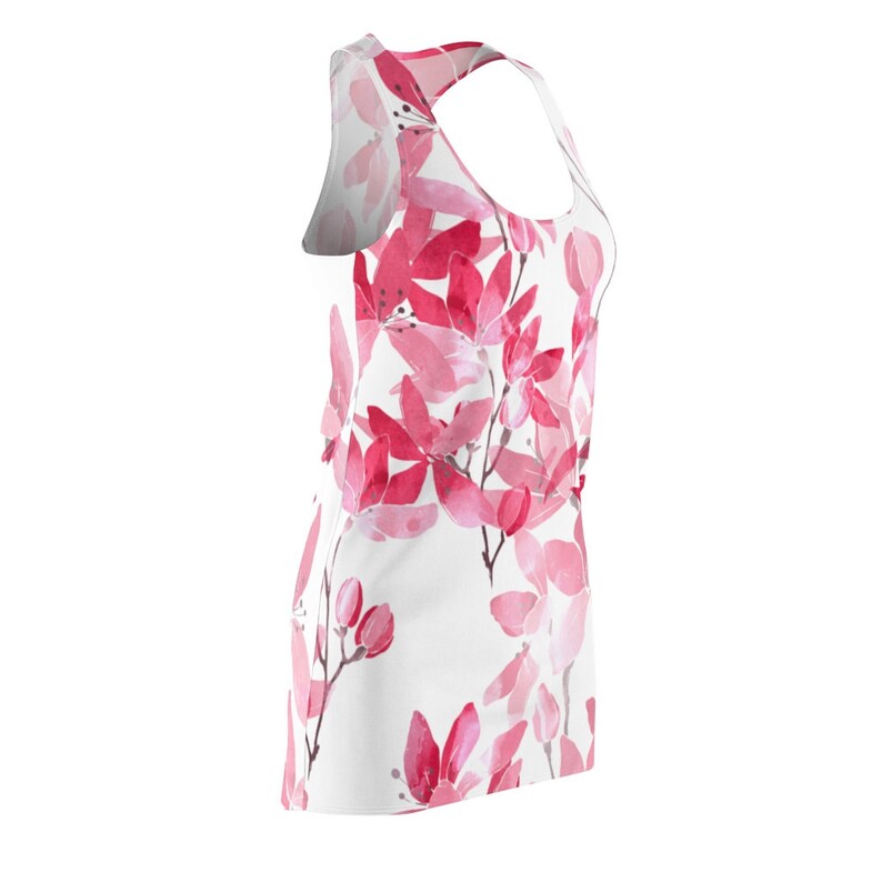 Japanese Cherry Blossom Floral Print Dress Women/'s Racerback Dress All Over Print Racerback Dress Apparel Clothing Womens Tank Dress
