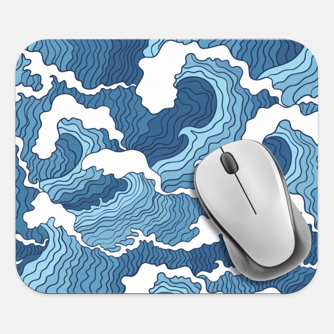 Japanese Art Mouse Pad, Asian Art Mouse Pad, Computer Accessories, Tech