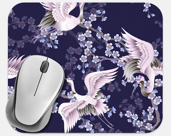 Japanese Art Mouse Pad, Asian Art Mouse Pad, Computer Accessories, Tech Desk Supplies, Boho Bohemian Hippie Mouse Pad, Neoprene Mouse Pad