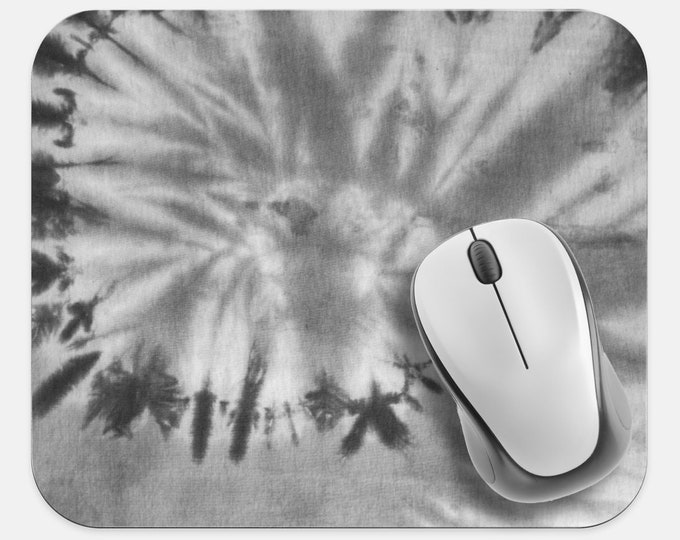 Tie Dye Mouse Pad, Hippie Mouse Pad, Computer Accessories, Tech Desk Supplies, Boho Bohemian Hippie Mouse Pad, Neoprene Non Slip Mouse Pad