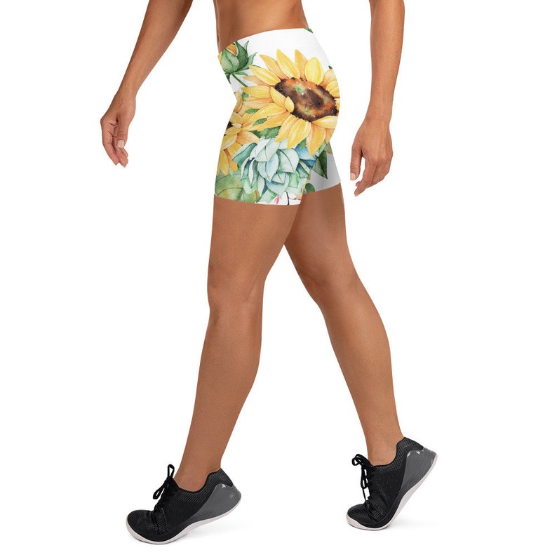 Bedtime Sleepwear Womens Yoga Shorts Boho Bohemian Floral Print Shorts Athletic Active Sportswear Shorts Gym Workout Shorts XS-3XL Size