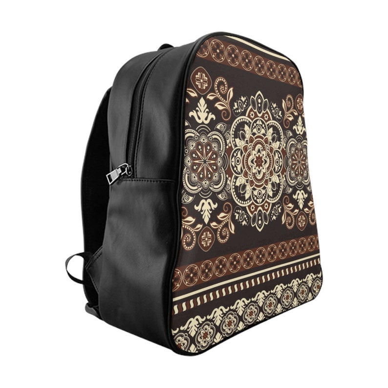 pu leather laptop backpack