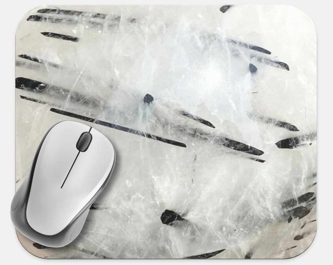 Gemstone Crystals Mouse Pad, Gems Mouse Pad, Computer Accessories, Tech Desk Supplies, Boho Bohemian Hippie Mouse Pad, Neoprene Mouse Pad