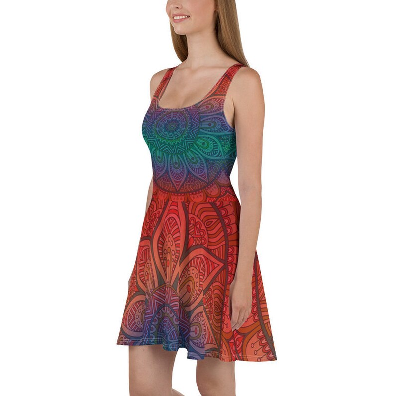 bohemian skater dress