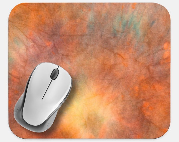 Tie Dye Mouse Pad, Hippie Mouse Pad, Computer Accessories, Tech Desk Supplies, Boho Bohemian Hippie Mouse Pad, Neoprene Non Slip Mouse Pad