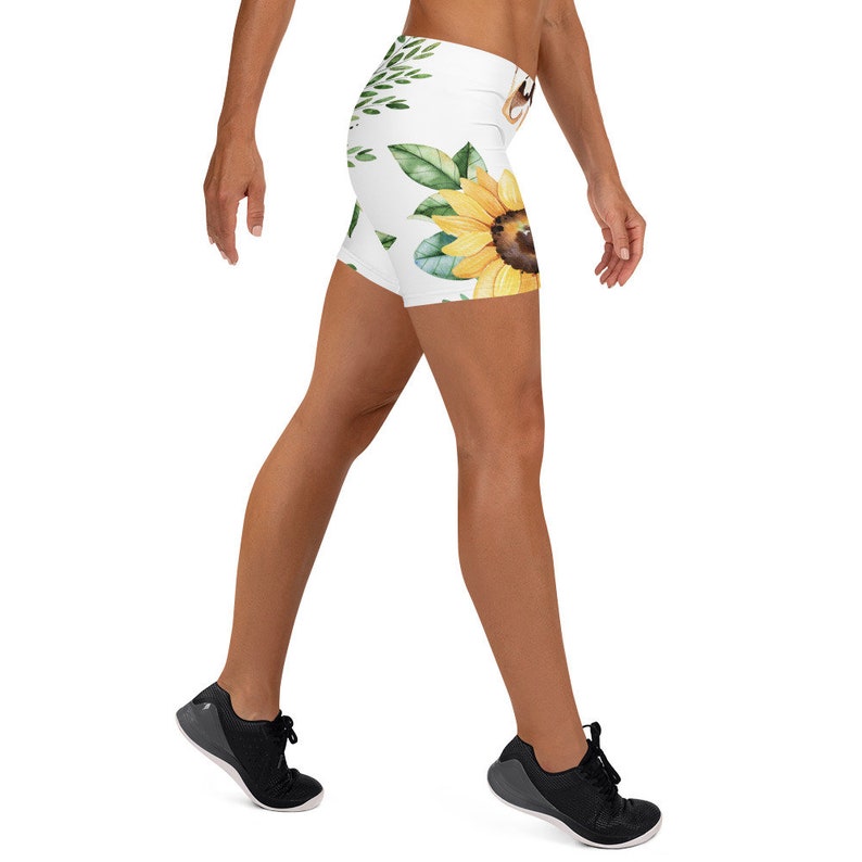 Bedtime Sleepwear Womens Yoga Shorts Boho Bohemian Floral Print Shorts Athletic Active Sportswear Shorts Gym Workout Shorts XS-3XL Size