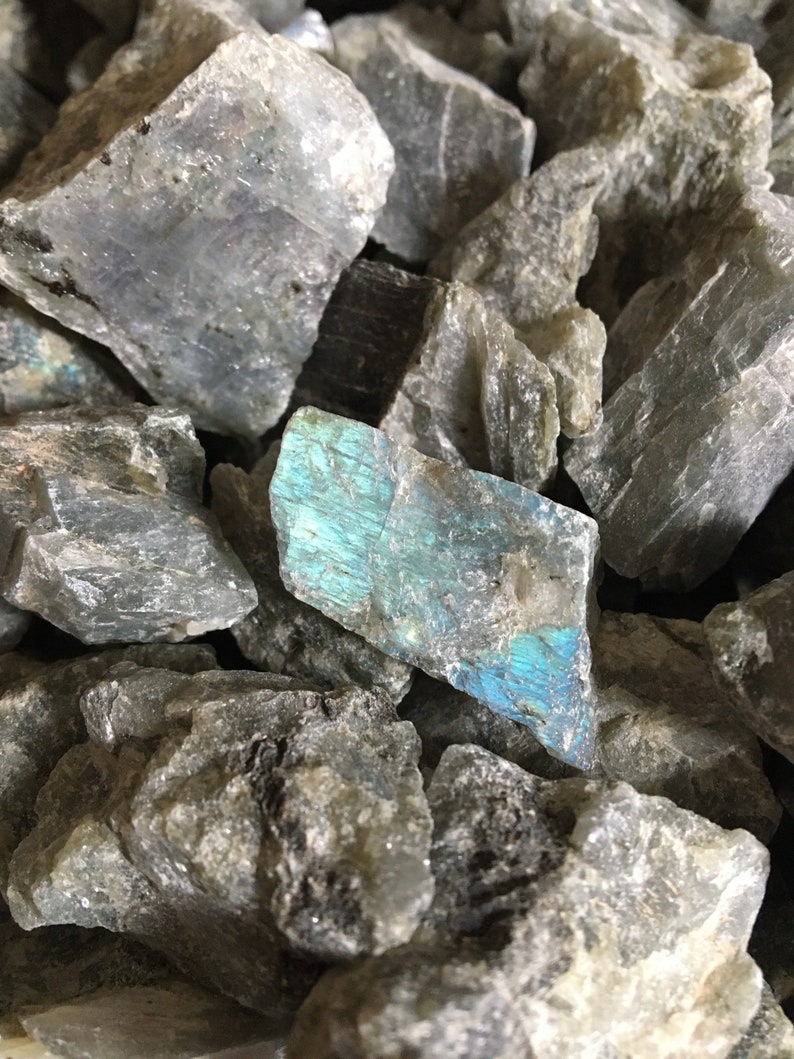 Bulk 1lb Rough Raw Flashy Labradorite Gemstones Bulk Etsy