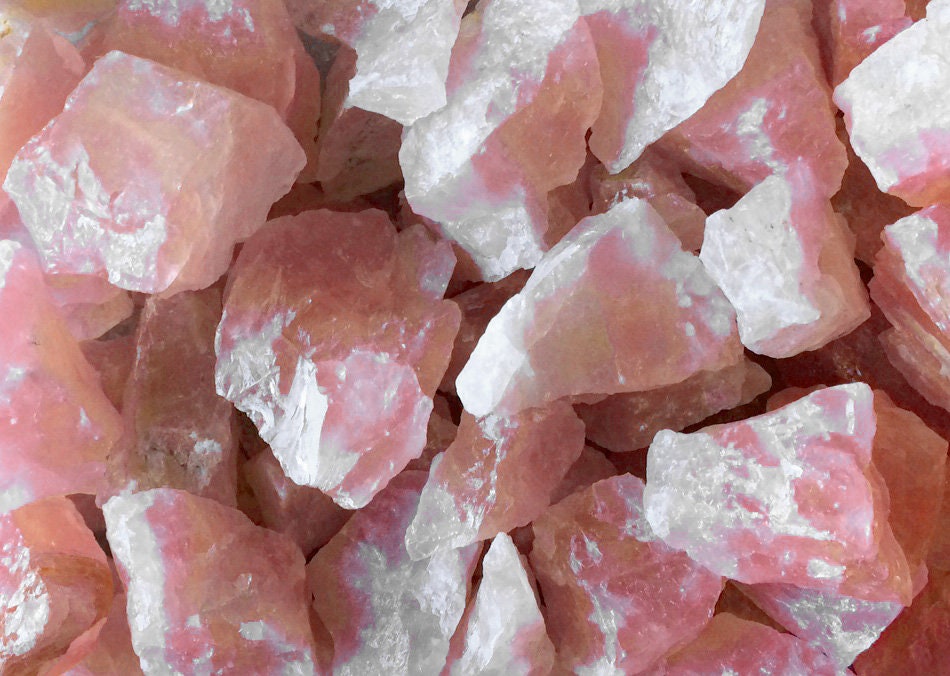 Bulk 1lb Raw Pink Rose Quartz Gemstones Bulk Wholesale Rose Etsy