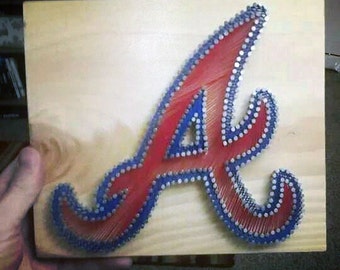 Atlanta Braves Colored String Art