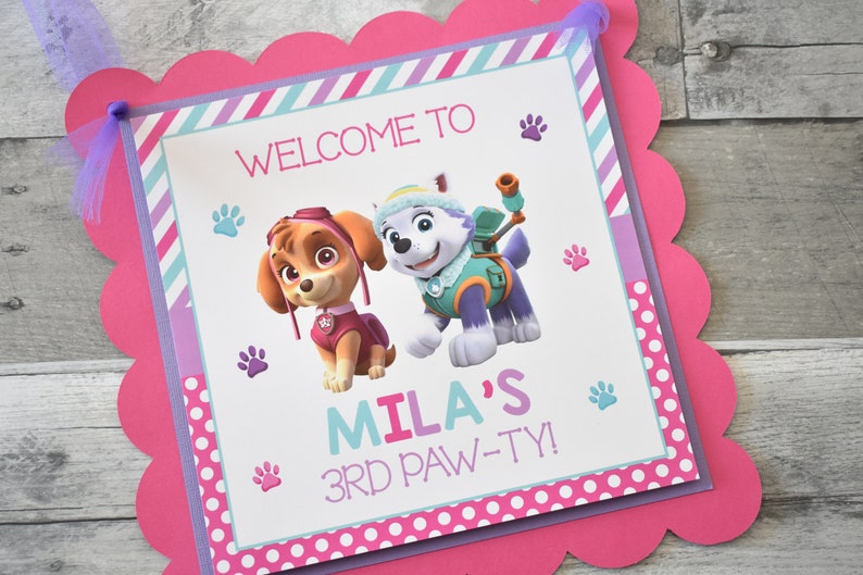 Paw Patrol Door Sign Dog door sign Girl Door Sign Paw Patrol Welcome Sign Paw Patrol Door Hanger,Paw Patrol Birthday