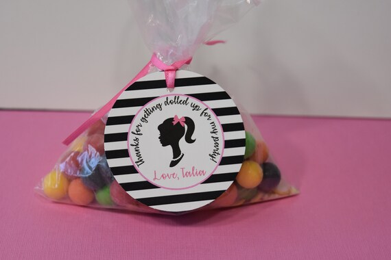 barbie silhouette party supplies