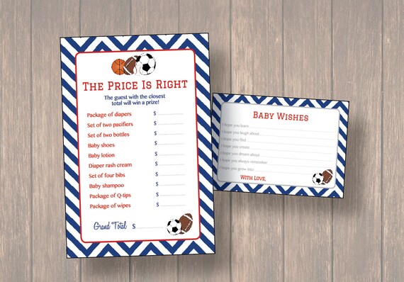 Baby Shower Game Baby Shower Price is Right Baby Shower | Etsy
