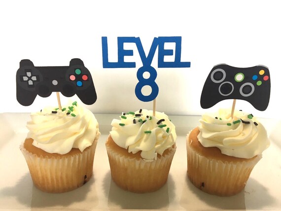 Video Games, Xbox Party Cucpake Topper Decorations, Play station Cupcake Toppers, Video Game Toppers, Video Game Cupcake Toppers, Boy Topper Il_570xn
