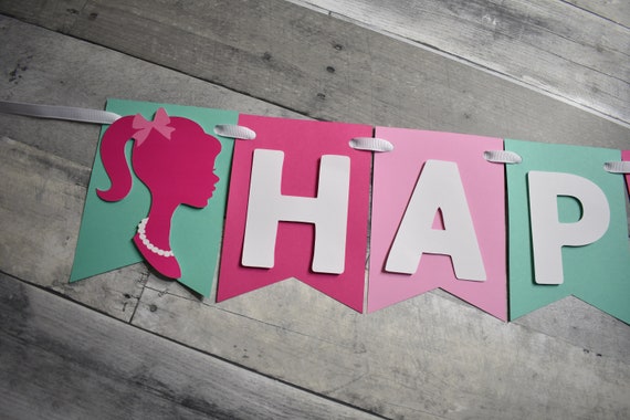 barbie birthday banner