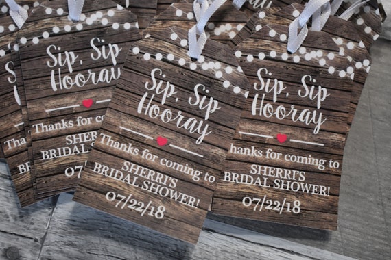 Bridal Shower Favor Tags, Wine Bottle Tags, Personalized Wedding Wine Bottle Favors, Bridal Shower Wine Tags, Wine Tags Il_570xn