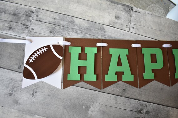 Football Birthday Banner, Football Banner, Construction Birthday Party, Decoration, Football Birthday, Birthday Banner Il_570xn