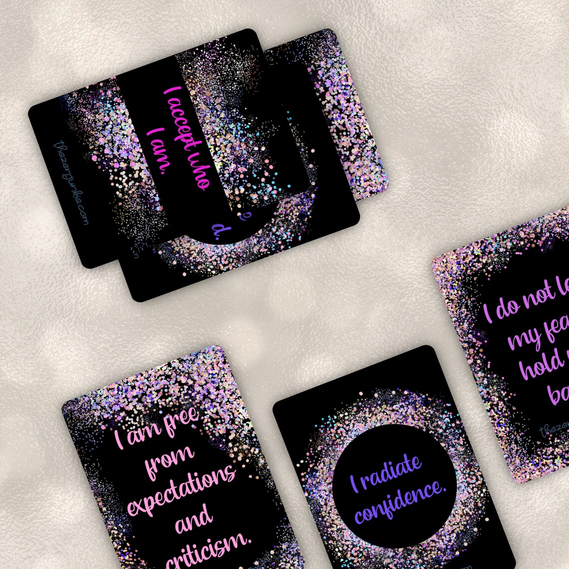 Mind, Body, Soul Affirmation Card Deck, 100 Cards, Intention Cards ...