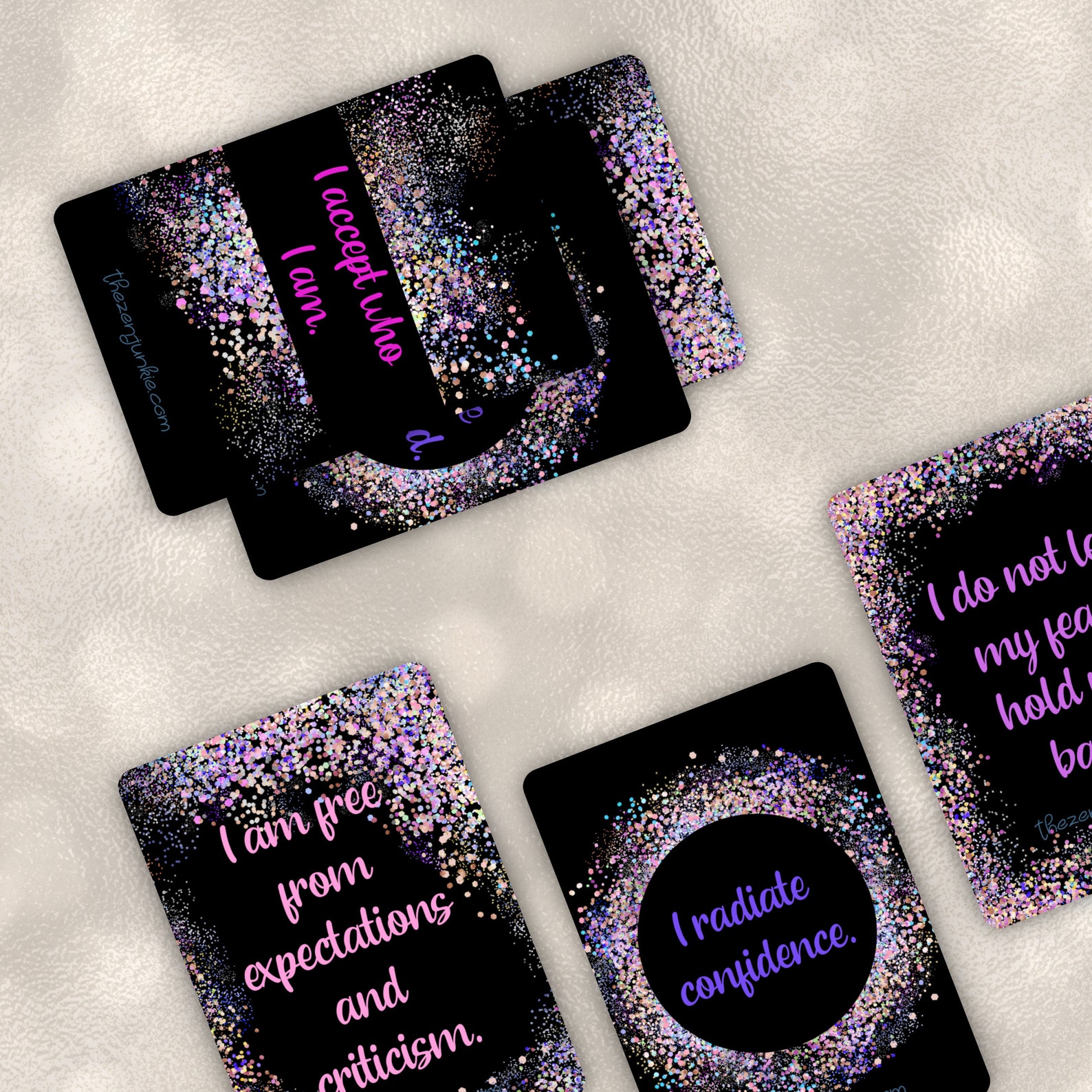 Mind, Body, Soul Affirmation Card Deck, 100 Cards, Intention Cards ...