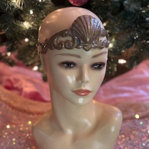 Silicone Dark Gold with Glitter Circlet Crown