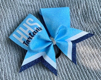 Custom Glitter Cheer Bow - Team Cheer Bows - High School Cheerleading Bows