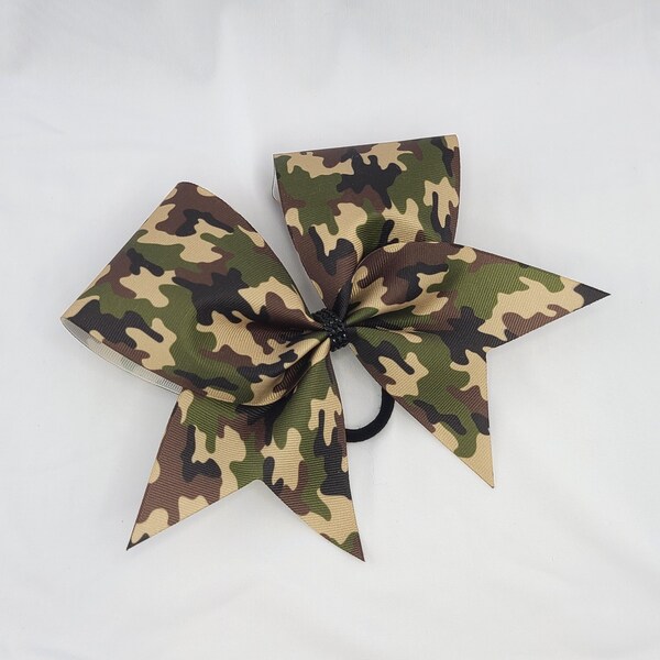 Camouflage Hair Bow Etsy