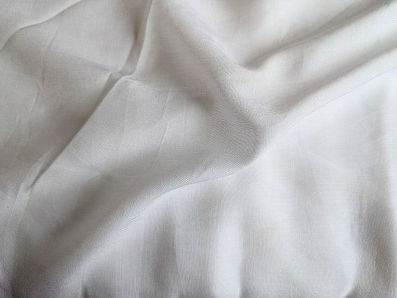 Tela rayón blanco, tela de costura, tela por metro, tela por medio metro -   México