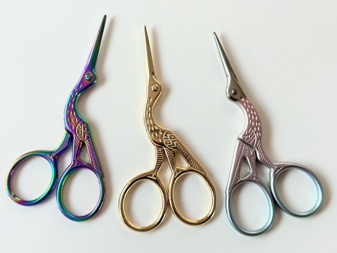 Vintage Stork Sewing Scissor Embroidery Scissors, Metal Scissor Etsy